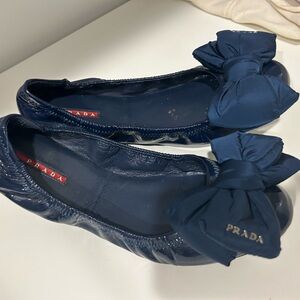 Blue Prada Flats size 9